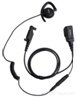Hytera EHN20 Гарнитура однопроводная с PTT и встроенным микрофоном, с D-образным креплением наушника за ухо