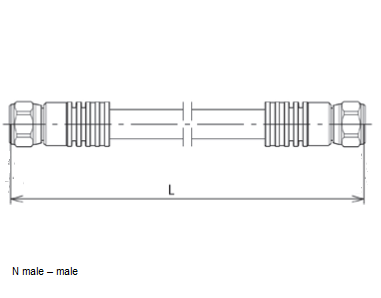 Кабельная сборка N Male - N Male (NMNMS12) | Сверхгибкий кабель 1/2"SF