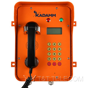 Промышленный телефон KADAMM TALK-1107 (ТЛ1107) с дисплеем, IP65