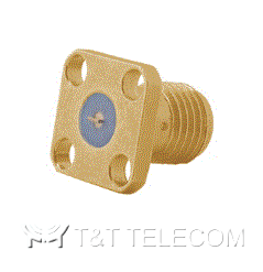 Разъем 23_SMA-50-0-2/111_NE Huber+Suhner | Розетка приборная с фланцем, крепление на 4 винта