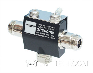 Грозоразрядник SP3000W Diamond 3000 МГц 200 W, разъемы N типа, влагозащита