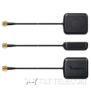 KADAMM GPS-L1-29M2 — активная антенна GPS L1 на магните или клее, МШУ 29 дБ, кабель 3 м, SMA, допуск частоты ±10 МГц
