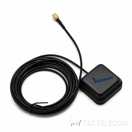 KADAMM GNSS-RTK-L1-30M — высокоточная антенна ГНСС L1 на магните, МШУ 30 дБ, коэффициент шума 1 дБ