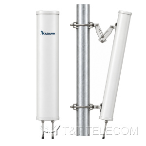 KADAMM APW4960120VH18 — внешняя секторная антенна Wi-Fi 4900–5950 МГц, 17 дБи, 2 порта