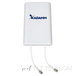 KADAMM I-ATP5-6938M02 — внутренняя направленная антенна 698–960 / 1710–2700 / 3300–3800 МГц, 7 дБи, 2 порта