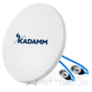 KADAMM I-ATO4-698/3800M — многодиапазонная потолочная антенна 698–960 / 1710–2700 / 3300–3800 МГц, 4 дБи, 2 порта