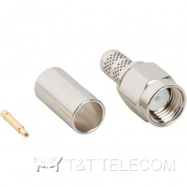 Разъем 901-9876-RFX Amphenol | SMA male, прямая обжимная вилка для кабельной группы RG-58, 50 Ом