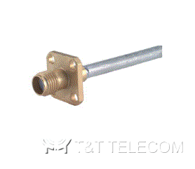 Разъем 25_SMA-50-3-15/111_NE Huber+Suhner | Розетка приборно-кабельная с фланцем, крепление на 4 винта | Под кабель 0.141"