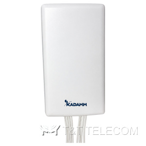 KADAMM APW2471VP6 — трёхдиапазонная внешняя секторная антенна Wi-Fi 2400–2500 / 5150–5950 / 6000–7125 МГц, 6 дБи