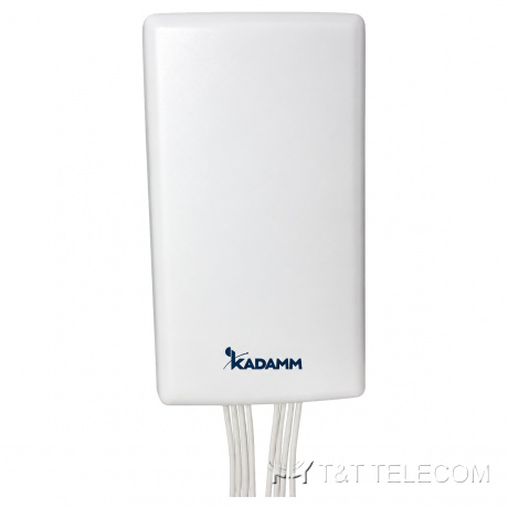 KADAMM APW2471VP6 — трёхдиапазонная внешняя секторная антенна Wi-Fi 2400–2500 / 5150–5950 / 6000–7125 МГц, 6 дБи