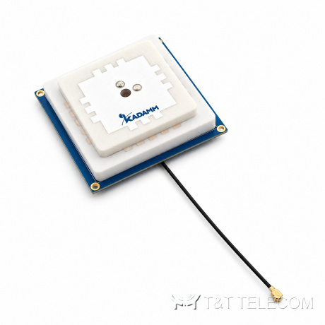 KADAMM GNSS-RTK-EQ — встраиваемые многочастотные антенны ГНСС на квадратной плате 56–60 мм, МШУ 28–38 дБ