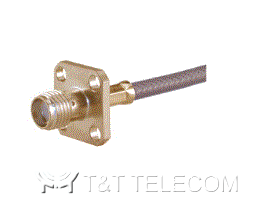 Разъем 25_SMA-50-2-6/111_NE Huber+Suhner | Розетка приборно-кабельная с фланцем, крепление на 4 винта | Кабельная группа U4