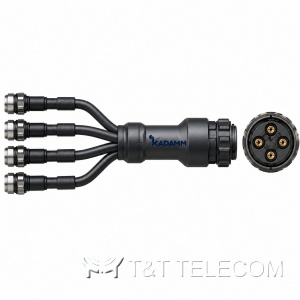 Кабельные сборки (джамперы) KADAMM ДЖ-14С-MQ4F — кластерные сборки 4 × 1/4″ с розеткой MQ4