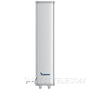 KADAMM APW2465VH15 — внешняя секторная антенна Wi-Fi 2400–2500 МГц, 15 дБи, 2 порта