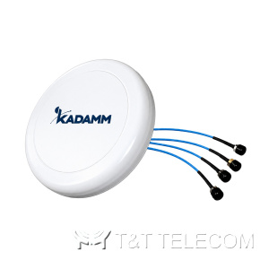 KADAMM I-ATO5-698/6000M4 — потолочная всенаправленная антенна 698–960 / 1710–2700 / 3300–4000 / 4000–6000 МГц, 4,5 дБи, 4 порта