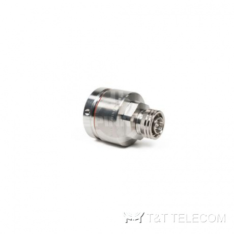 Разъем BN 431126 Spinner || 4.3-10 male угловой для коаксиального кабеля 1 1/4" серии Multifit | Крепление защёлкой (Push Pull)