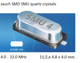 Кварцевые резонаторы Jauch 4,9152 МГц | SMD в металлическом корпусе HC-49SM