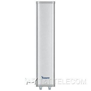 KADAMM APW2490VH16 — внешняя секторная антенна Wi-Fi 2400–2500 МГц, 16 дБи, 2 порта