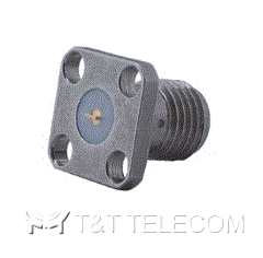 Разъем 23_SMA-50-0-52/199_NE Huber+Suhner | Розетка приборная с фланцем, крепление на 4 винта