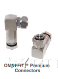 43MR-SCF12-D01 Разъем 4.3‑10 Male угловой для супергибкого кабеля 1/2" | Серия OMNI FIT Premium, 6 ГГц