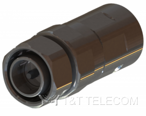 43M-LCF12-E01 Разъем 4.3‑10 Male для фидерного кабеля 1/2″ | Серия OMNI FIT Premium, 6 ГГц