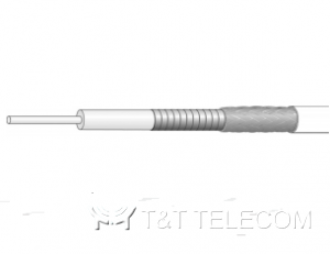 Кабель Eacon_2C Huber+Suhner с двойным экраном | Фазостабильный LD-PTFE с малыми потерями, 3.75 мм