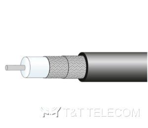 Коаксиальный кабель RADOX_RF_142 Huber Suhner 50 Ом с двойным экраном для железнодорожного транспорта