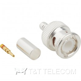 Разъем 031-4427 Amphenol | BNС male, вилка прямая обжимная под кабель RG-142, RG-400/U