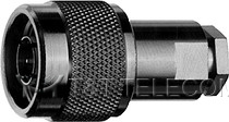 Разъем J01020C0016 Telegartner N типа вилка прямая на кабель G3 (RG-178B/U) IP67