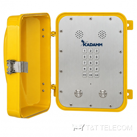 Всепогодный IP-телефон громкой связи KADAMM ТЛ6305-IP (TALK-6305-IP) с дверцей, IP67