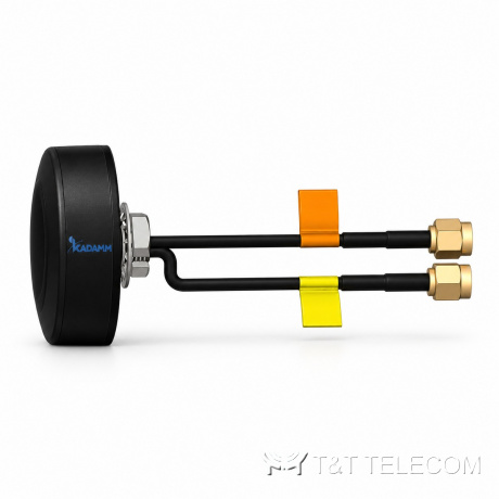KADAMM GNSS-W1-2S — комбинированная антенна GPS + Wi-Fi 2,4/5 ГГц на винт, кабель RG178