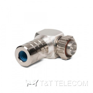 Разъем BN 431107 Spinner || 4.3-10 male угловой для кабеля 3/8", серия CAF | Крепление гаечное (screw)