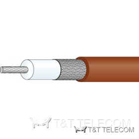 RG-196 A/U Коаксиальный кабель DTR196 50 Ом, 3 ГГц, PTFE, ø1,97 мм