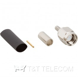Разъем 901-10024-RFX Amphenol | SMA male, прямая обжимная штепсельная вилка для кабельной группы RD-316, 50 Ом