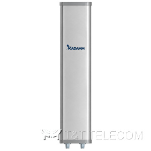 KADAMM APW2490DP17 — внешняя секторная антенна Wi-Fi 2400–2500 МГц, 17 дБи, 2 порта