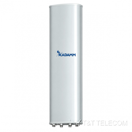 KADAMM K8811146F11 — трёхдиапазонная секторная антенна 1710–2690 / 2×3300–3800 МГц, 13 дБи, 6 портов, наклон 3°
