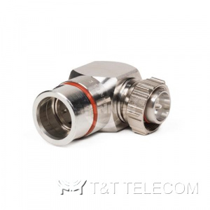 Разъем BN 431116 Spinner || 4.3-10 male угловой для кабеля 1/2" серия MultiFit | Крепление гаечное (screw)