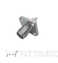 Разъем 23_SMA-50-0-272/133_NH Huber+Suhner | Розетка приборная с фланцем, крепление на 4 винта
