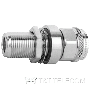 Грозоразрядник J01028A0047 Telegartner 6000 МГц 150-250 V, разъемы N female-N male, панельный