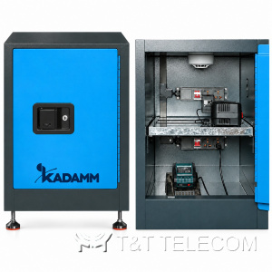 Огнестойкий шкаф для зарядки аккумуляторов KADAMM ШАБ-45 — 45 л, 6 гнёзд