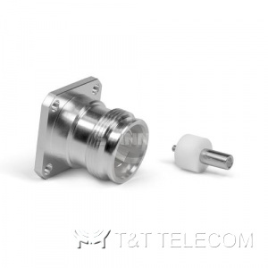 Разъем BN 431404 Spinner || 4.3-10 female, панельный для кабеля RG402/U