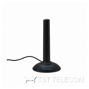 KADAMM AMS-LTE-1.8 — антенна 4G 790–960 / 1700–2600 МГц на основании с кабелем, 1,8 дБи