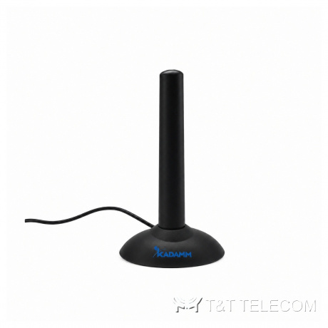 KADAMM AMS-LTE-1.8 — антенна 4G 790–960 / 1700–2600 МГц на основании с кабелем, 1,8 дБи