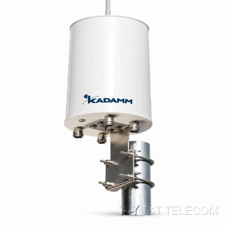 KADAMM AOW2458-8-4P — наружная всенаправленная антенна Wi-Fi 2,4 / 5 ГГц MIMO, 4 порта N, 6 / 8 дБи