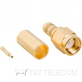 Разъем 901-9870 Amphenol | SMA male, прямая обжимная вилка для кабельной группы RG-58, 50 Ом