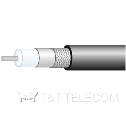 Коаксиальный кабель SPUMA_240 /-FR-01/-FR-AM/-RS-FR/_HT Huber+Suhner c двойным экраном огнестойкий