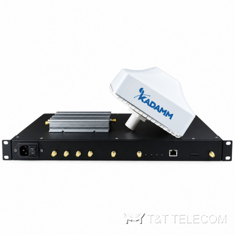 KADAMM DAS-5M — распределённая система 5G MIMO 3300–3800 МГц TDD: 1 MU + 4 EU + 16 RU, 2 × 23 дБм