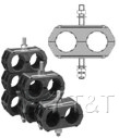 Универсальное крепление парное для 2-х кабелей UCC/ 2x1/2” (17)
