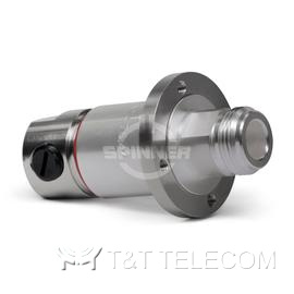 Разъем BN 747544 Spinner || N female, приборно-кабельный фланец 4 отверстия для кабеля 1/2" серии CAF Plast2000