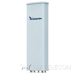 KADAMM K834172722 — четырёхлучевая многолучевая секторная антенна 4×1710–2690 МГц, 22 дБи, 8 портов